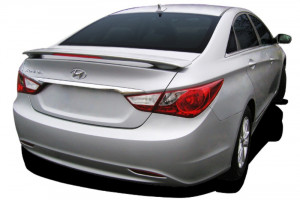 Hyundai Sonata 2010-2014 - Спойлер на крышку багажника со стоп-сигналом. (Под покраску). фото, цена