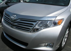 Toyota Venza 2008-2015 - Дефлектор капота (мухобойка), хромированный. AVS фото, цена