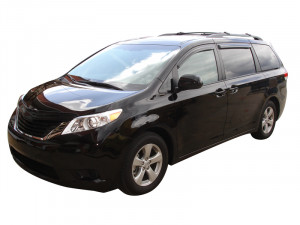 Toyota Sienna 2010-2017 - Дефлектор капота, мухобойка (темный)  фото, цена