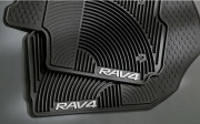 Toyota Rav 4 2006-2012 - Коврики резиновые, черные, комплект 4 штуки. (Toyota) фото, цена
