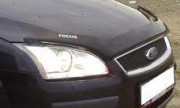 Ford Focus 2005-2007 - Дефлектор капота (мухобойка), темный, длинный, с надписью Focus. (EGR) фото, цена