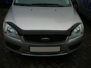 Ford Focus 2005-2007 - Дефлектор капота (мухобойка), темный, длинный. (EGR) фото, цена