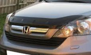 Honda CRV 2007-2009 - Дефлектор капота, темный, широкий, EGR фото, цена