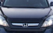 Honda CRV 2007-2009 - Дефлектор капота, темный, широкий, с надписью, EGR фото, цена