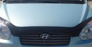 Hyundai Accent 2003-2006 - Дефлектор капота, темный, EGR фото, цена