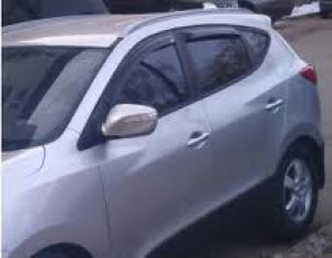 Hyundai ix35 2010-2012 - Дефлекторы окон, комплект 4 штуки, темные, EGR фото, цена