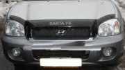 Hyundai Santa Fe 2001-2004 - Дефлектор капота, темный, с надписью, EGR фото, цена
