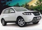 Hyundai Santa Fe 2006-2012 - Дефлектор капота, темный, EGR фото, цена