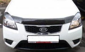 Kia Rio 2005-2011 - Дефлектор капота, темный, EGR фото, цена