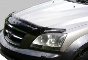 Kia Sorento 2002-2009 - Дефлектор капота, темный, с надписью, EGR фото, цена