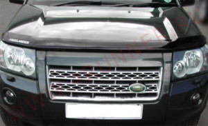 Land Rover Freelander 2007-2012 - Дефлектор капота, темный, с надписью, EGR фото, цена