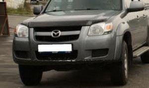 Mazda BT-50 2006-2012 - Дефлектор капота, темный, EGR фото, цена