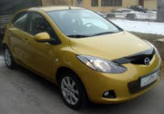 Mazda 2 2008-2012 - Дефлектор капота, темный, EGR фото, цена