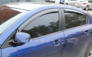 Mazda 3 2009-2012 - Дефлекторы окон, комплект 4 штуки, темные, EGR фото, цена