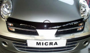 Nissan Micra 2003-2011 - Дефлектор капота, темный, EGR фото, цена