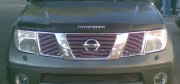 Nissan Pathfinder 2010-2012 - Дефлектор капота, темный, с надписью, EGR фото, цена