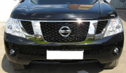 Nissan Patrol 2010-2012 - Дефлектор капота, темный, с надписью, EGR фото, цена