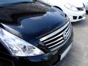 Nissan Teana 2008-2012 - Дефлектор капота, темный, EGR фото, цена