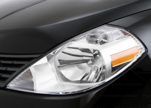 Nissan Tiida 2008-2012 - Защита передних фар, прозрачная, EGR  фото, цена