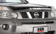 Nissan X-Trail 2007-2013 - Дефлектор капота, темный, с надписью, EGR фото, цена
