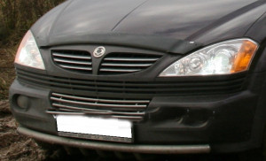 Ssang Yong Kyron 2006-2012 - Дефлектор капота, темный, EGR фото, цена