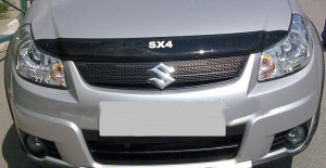 Suzuki SX4 2006-2012 - Дефлектор капота, темный, с надписью, EGR фото, цена