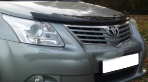 Toyota Avensis 2009-2012 - Дефлектор капота, темный, EGR фото, цена