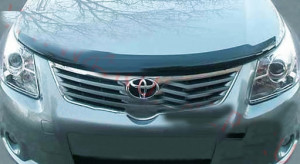 Toyota Avensis 2009-2012 - Дефлектор капота, темный, с надписью, EGR фото, цена