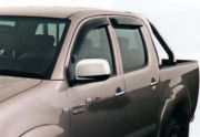 Toyota Hilux 2005-2012 - Дефлекторы окон, комплект 4 штуки, темные, EGR фото, цена