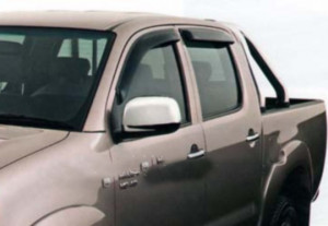Toyota Hilux 2005-2012 - Дефлекторы окон, комплект 4 штуки, темные, EGR фото, цена