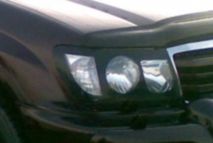 Toyota Land Cruiser 1998-2007 - Защита передних фар, темная. (EGR)  фото, цена