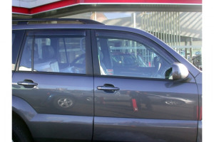 Toyota Land Cruiser Prado 2003-2008 - Дефлекторы окон, комплект 4 штуки, дымчатые. (EGR) фото, цена