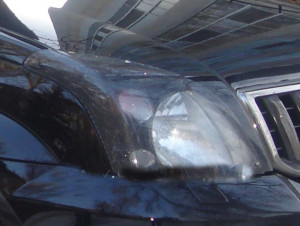 Toyota Land Cruiser Prado 2002-2008 - Защита передних фар, карбон, EGR фото, цена