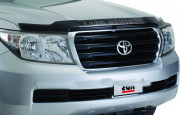 Toyota Land Cruiser 2008-2015 - Дефлектор капота, темный, с надписью. (EGR) фото, цена