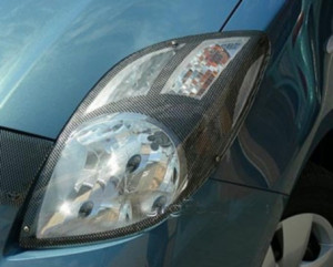 Toyota Yaris 2006-2009 - Защита передних фар, карбон, EGR фото, цена