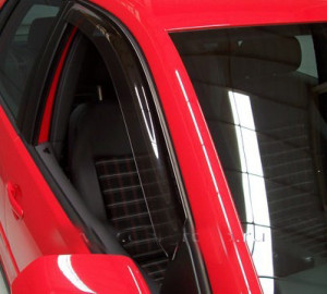 Volkswagen Polo 2005-2012 - Дефлекторы окон, комплект 2 штуки, дымчатые. (EGR) фото, цена