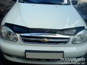 Chevrolet Lanos 2005-2012 - Дефлектор капота (мухобойка), VIP Tuning фото, цена