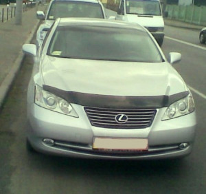 Lexus ES 2006-2012 - Дефлектор капота, (мухобойка) темный. BENEVENTO фото, цена