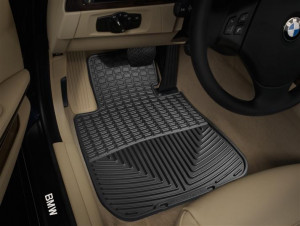 BMW 1 2004-2013 - Коврики резиновые, передние, черные. (WeatherTech) фото, цена