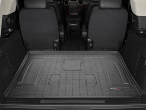 Cadillac Escalade 2007-2014 - Коврик резиновый в багажник, черный. (WeatherTech) фото, цена