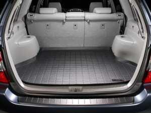 Toyota Highlander 2001-2008 - Коврик резиновый в багажник, черный. (WeatherTech) фото, цена