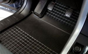 Peugeot Partner 2008-2014 - Коврики резиновые, черные, комплект 2 штуки, передние. (Rigum) фото, цена