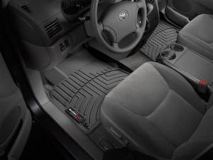 Toyota Sienna 2004-2010 - Коврики резиновые с бортиком, передние, раздельные, черные. (WeatherTech) фото, цена