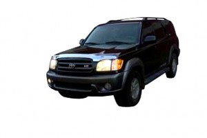 Toyota Sequoia 2001-2005 - Дефлектор капота (мухобойка), хромированный, AVS фото, цена