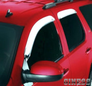 Ford Explorer 2002-2010 - Дефлекторы окон (ветровики), хромированные, комлект 4 штуки. (AVS) фото, цена