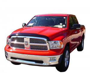 Dodge Ram 2012-2013 - Дефлектор капота (мухобойка), темный, AVS. фото, цена