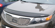 Kia Sorento 2009-2012 - Дефлектор капота, темный, с надписью, EGR фото, цена