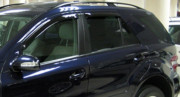 Mercedes-Benz ML 2006-2011 - Дефлекторы окон, комплект 4 штуки, темные, (EGR). фото, цена