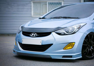 Hyundai Elantra 2011-2013 - Дефлектор капота (мухобойка), VIP Tuning фото, цена