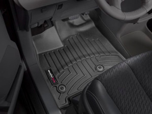 Toyota Sienna 2013-2021 - Коврики резиновые с бортиком, передние, черные. (WeatherTech) фото, цена